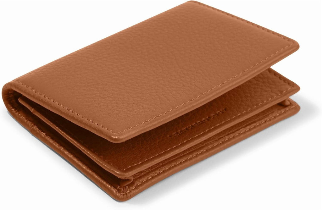Leather Slim Case with 4 Slots & Center Pocket for s, & IDs - Image 3