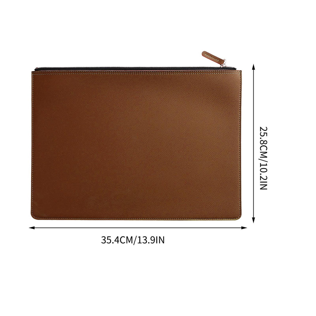 Leather Document Bag, Premium Business Briefcase for Men and Women, Waterproof Office Folder with Luxurious Feel, Pro... - Image 3