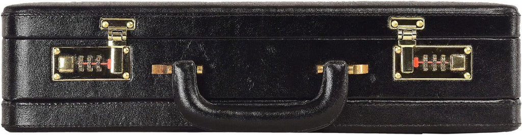 Top Grain Leather Attache Briefcase Business Handbag Leather Expandable Briefcase for Men - Image 4