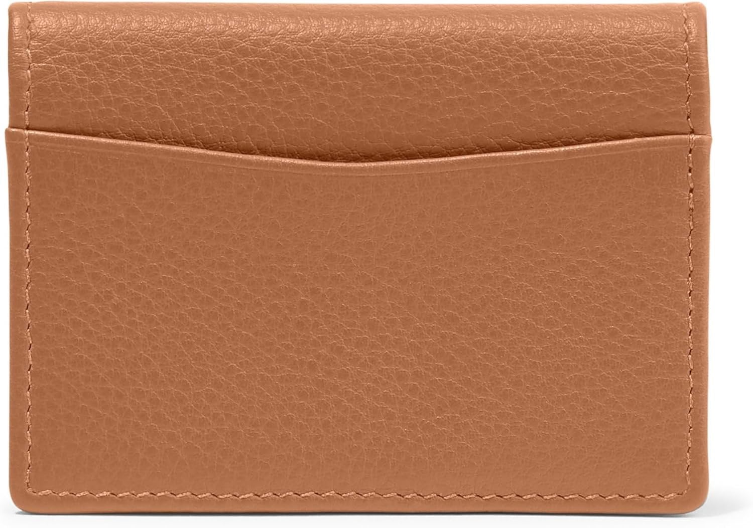 Leather Slim Case with 4 Slots & Center Pocket for s, & IDs - Image 5