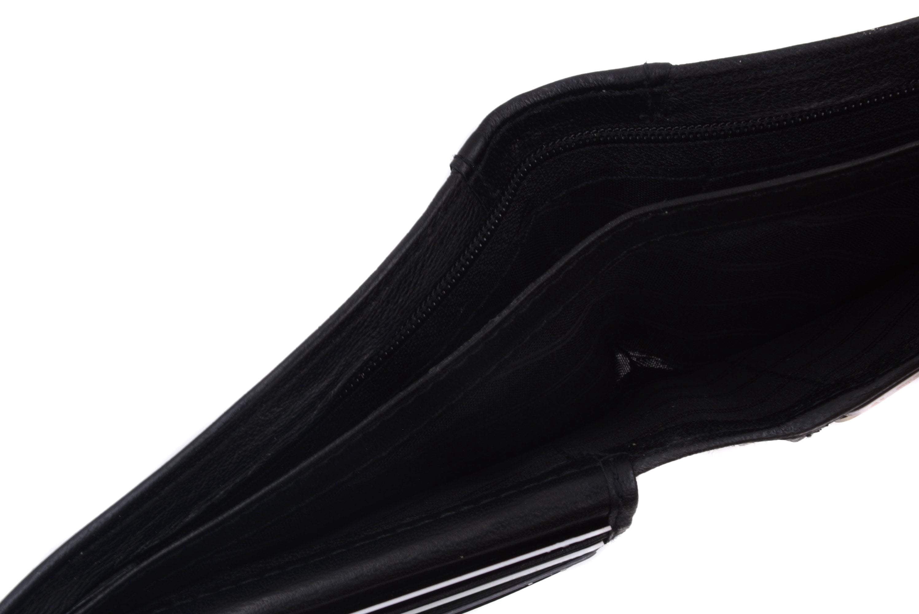Mens Lambskin Leather Bifold Wallet with ID Flap 1183 - Image 2