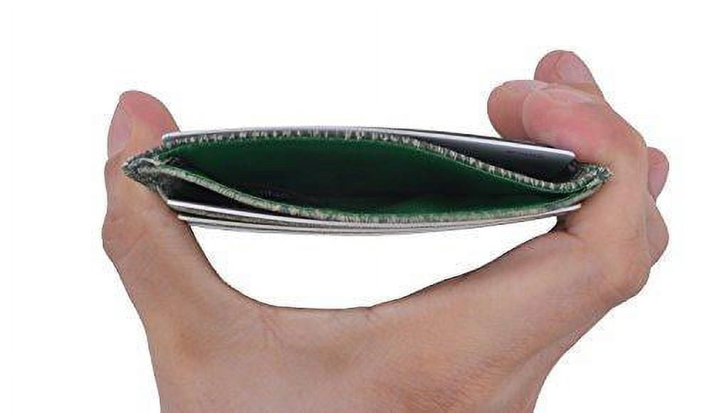 Waterproof Genuine Eel Skin Soft Leather Slim Thin Credit Card Holder Wallet - Image 5
