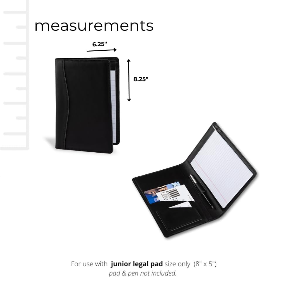 Personalized Handmade 100% Leather Padfolio | Document Organizer Folio, Junior Legal Pad Folder Organizer for Busines... - Image 5