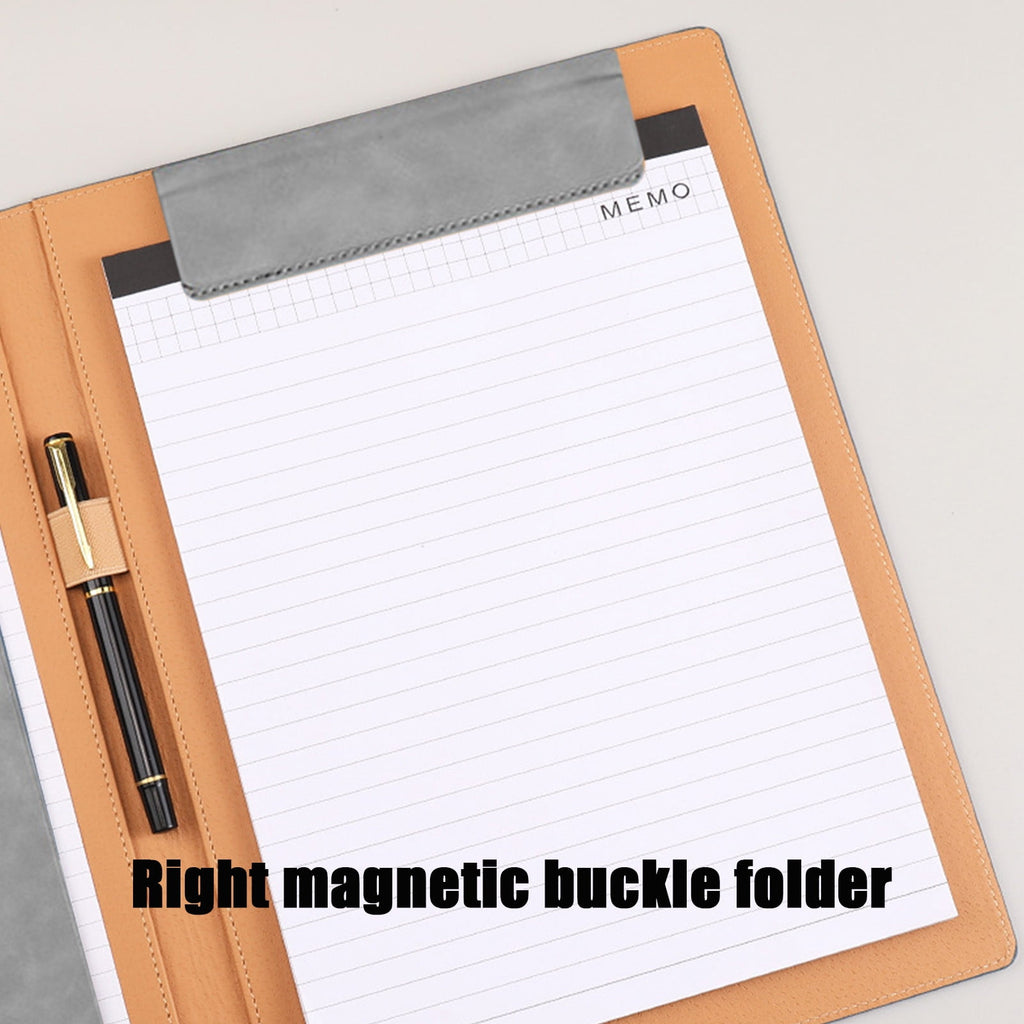 Honeeladyy Padfolio Portfolio Folder, Faux Leather Interview Resume Folder with Document Organizer & Business Card Holderss, Letter-Sized No - Image 4