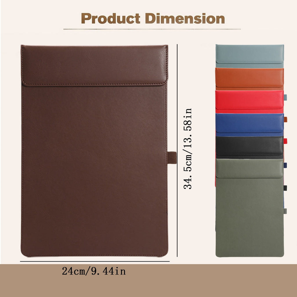 1Pc PU Leather Folder, Faux Leather Portfolio Folder Binder, Business Padfolio Folder, Professional Business Portfoli... - Image 3