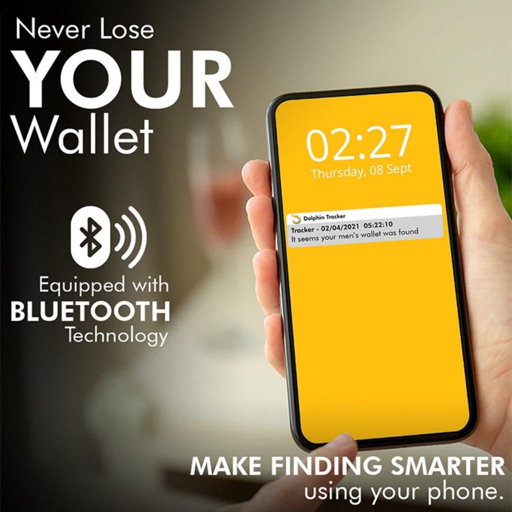 Dolphin Smart Wallet For Men - RFID Blocking Anti-Lost Wallet for Men, Minimalist Slim Leather Wallet with Bluetooth Tracker to Secure Your - Image 6
