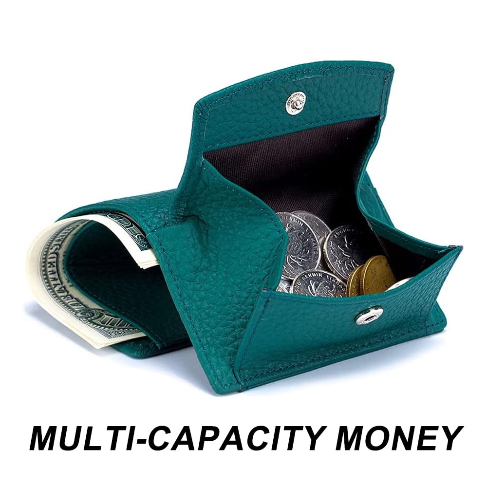 Blocking Card Holder Organizer Pocket Mini Wallet, Slim Compact Wallet - green - Image 3