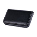 PU Leather Business Card Holder Wallet, Magnetic Closure Name Card Case, Slim Card Organizer for Business Cards, Cred...