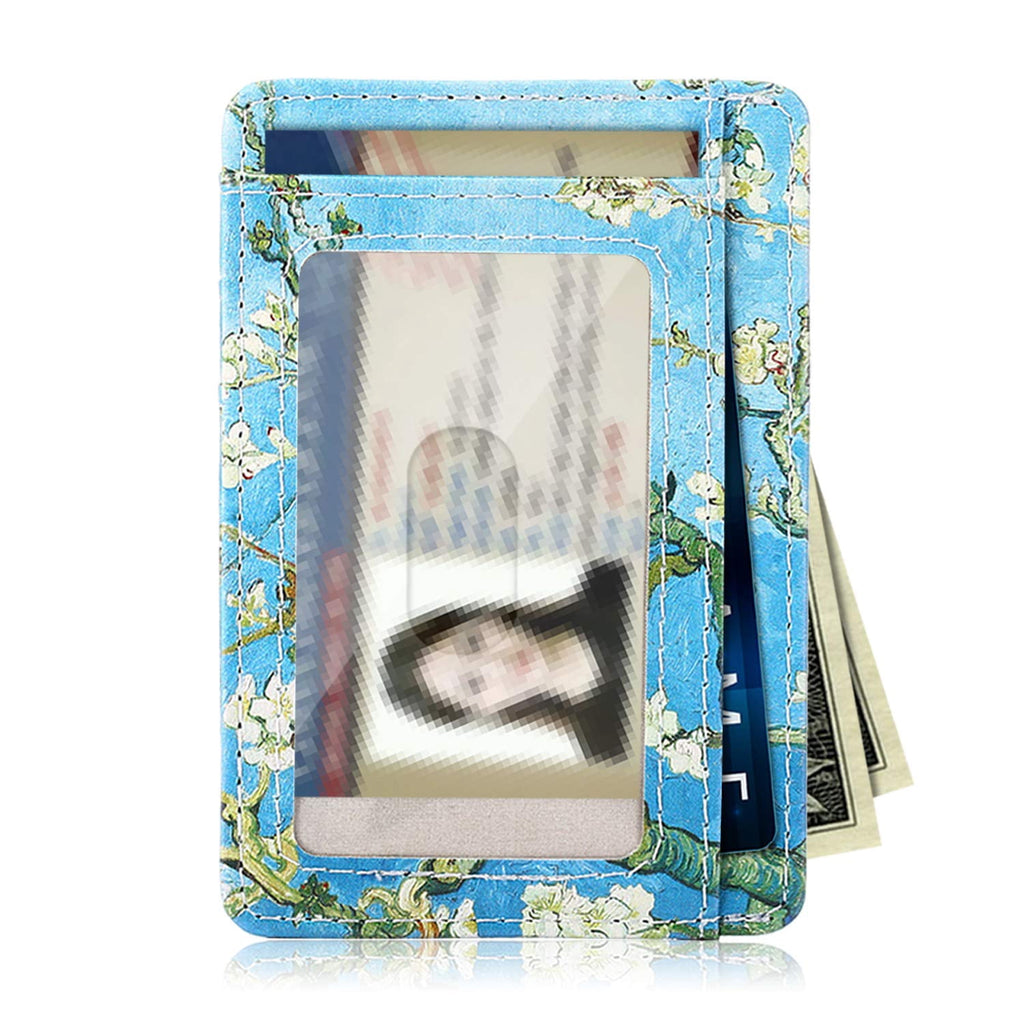 Credit Card Holder with ID Slot, RFID Blocking Premium PU Leather ID Credit Card Holder Slim Wallet Cover Case Sleeve... - Image 2