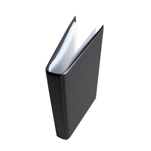 120-Card Leather Business Card Holder - Slim Wallet Style Card Case Pouch Folder, Durable PU Leather Card Organizer, ...
