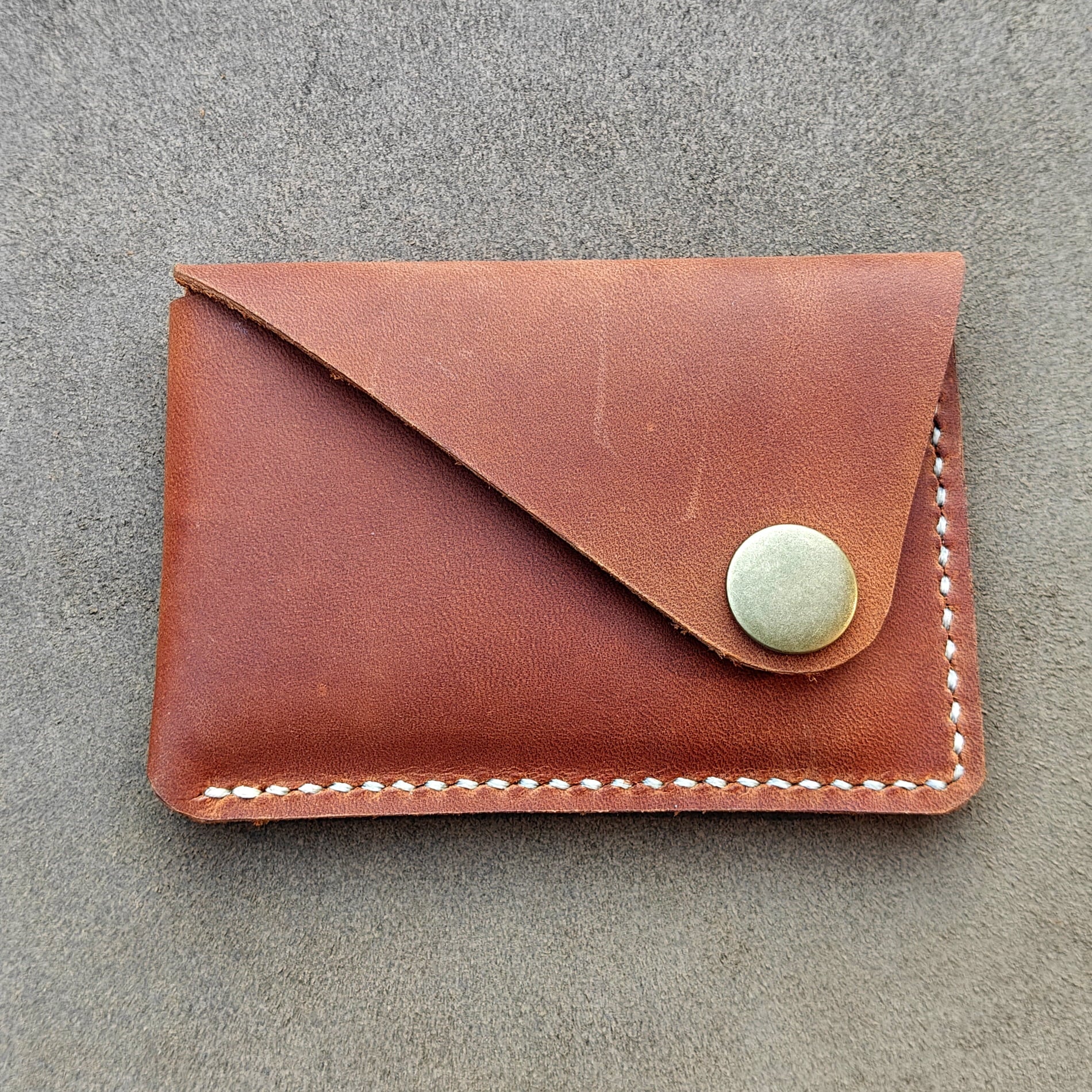 Genuine Leather Card Holder, Front Pocket Wallet, Men's Slim Purse Money Small Wallet,Minimalist Wallet brown - Image 3