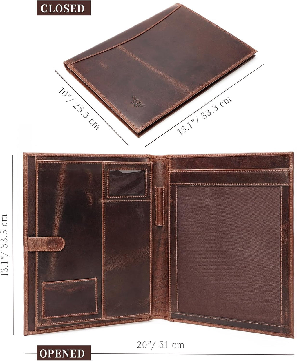 Professional Organizer Padfolio Resume Folder Business Card Document Holder for Men Women Office Supplies - Image 2