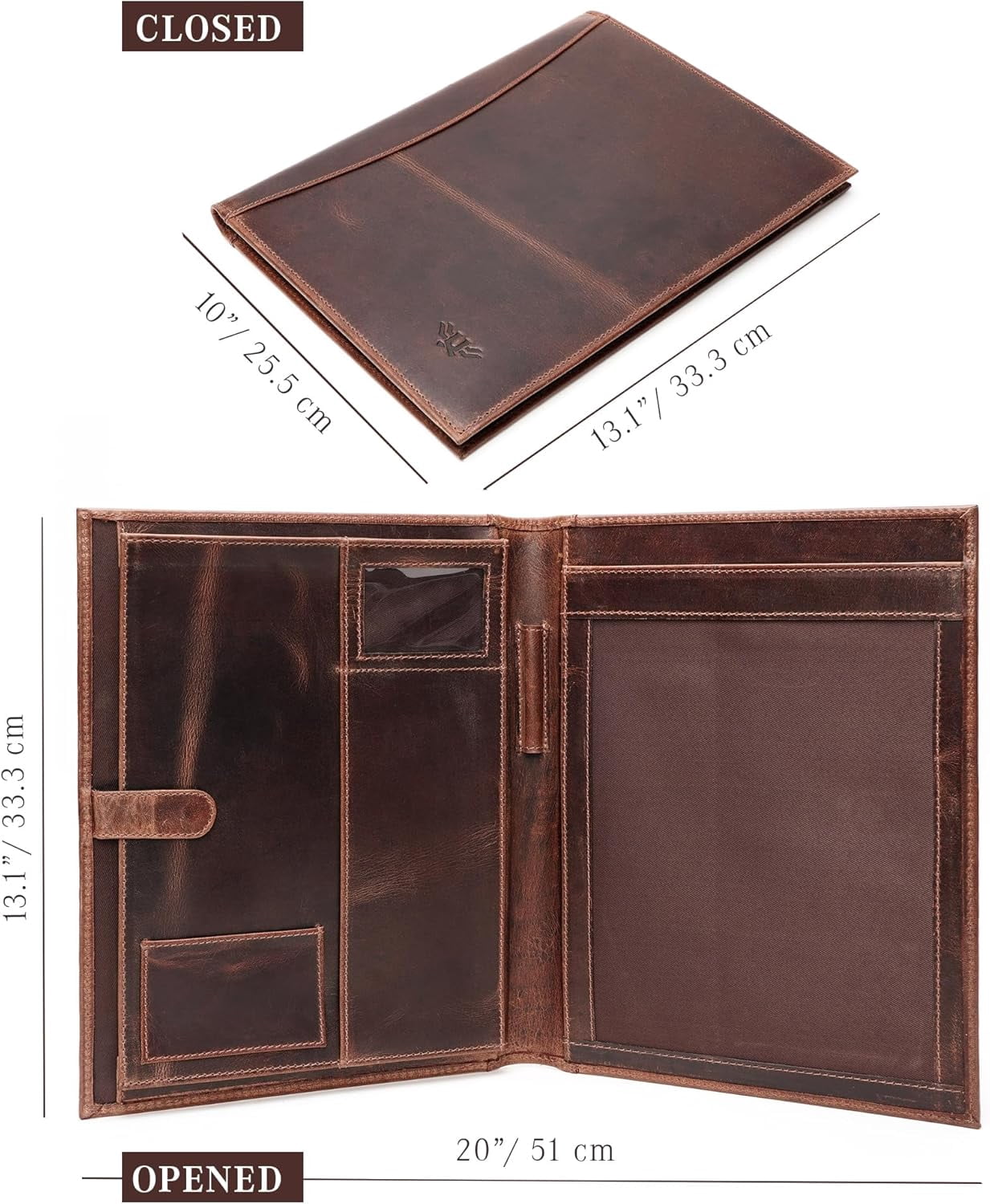 Professional Organizer Padfolio Resume Folder Business Card Document Holder for Men Women Office Supplies - Image 2