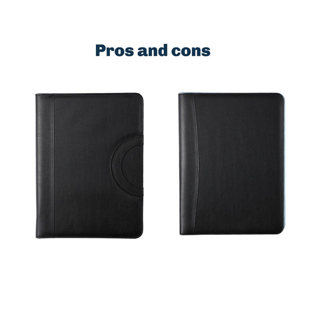 Portable Business Padfolio Portfolio Case Contract File Folder A4 Conference Folder PU Leather Portfolio Folder - Image 5