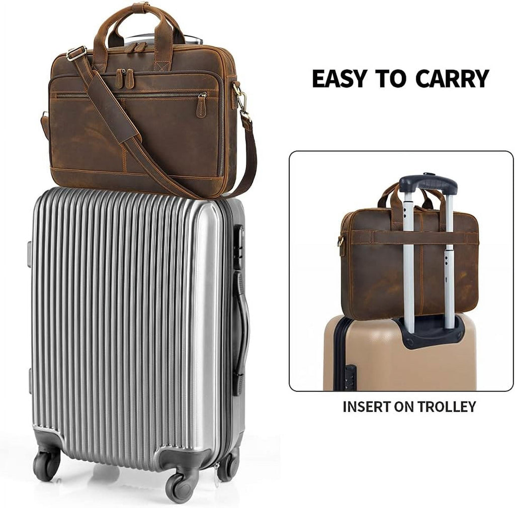 Briefcase for Men, Business Messenger Bag Laptop Bag Attache Case, Fits 15.6 Inch Laptop - Image 6