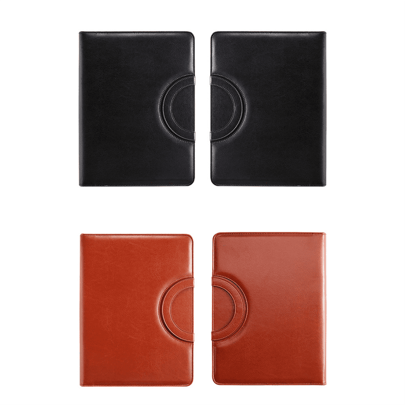 with Zipper for Women/Men, Business Padfolio with Handle, Conference Notepad Black - Image 6
