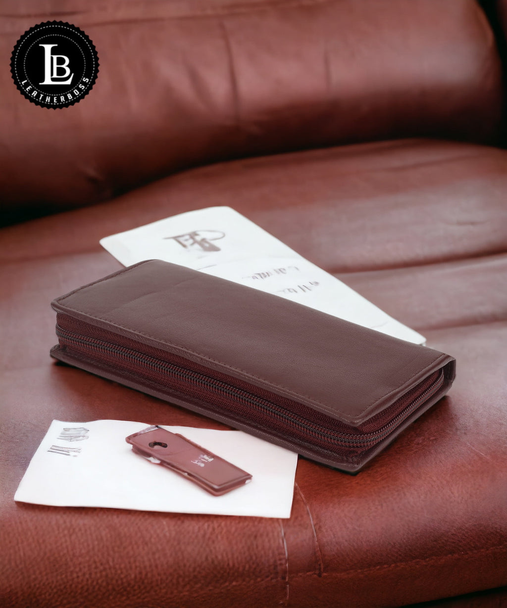 Wallets for Women RFID Blocking Ultra Slim Real Leather Credit Card Holder Clutch - Image 4