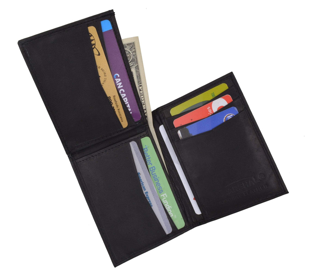 Mens Leather L Shape Bifold Wallet 139 CF - Image 4