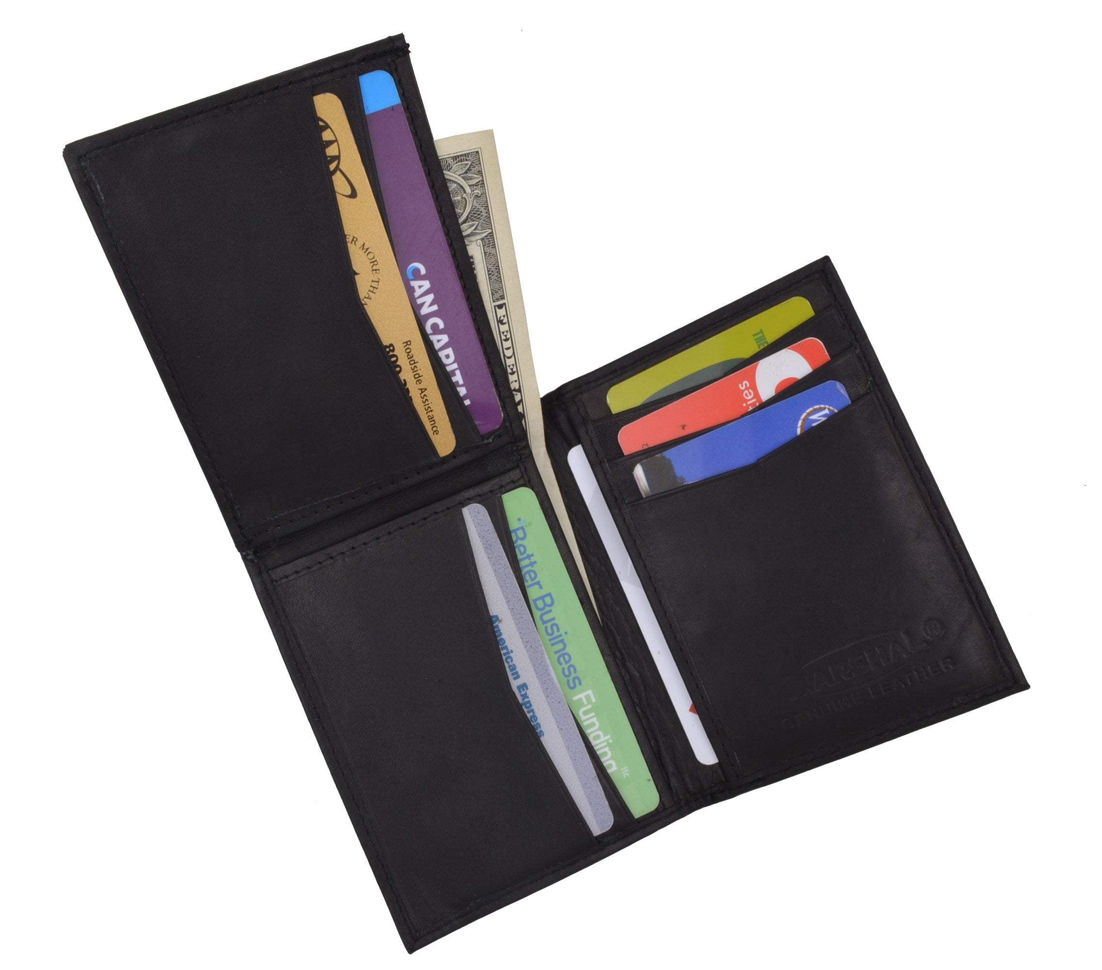 Mens Leather L Shape Bifold Wallet 139 CF - Image 4