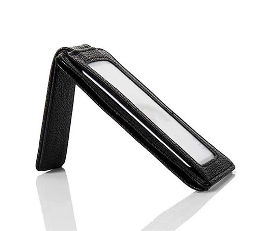 Minimalist Leather Wallet, Slim Front Pocket Card Holder for Men & Women, Thin Compact Wallet for Credit Cards, ID & ... - Image 2