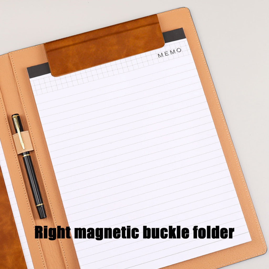 Ycandiee Professional Padfolio with Clipboard, Faux Leather Portfolio Folder Binder, Interview Resume Folder, Writing Pad, Ideal Organizer f - Image 4