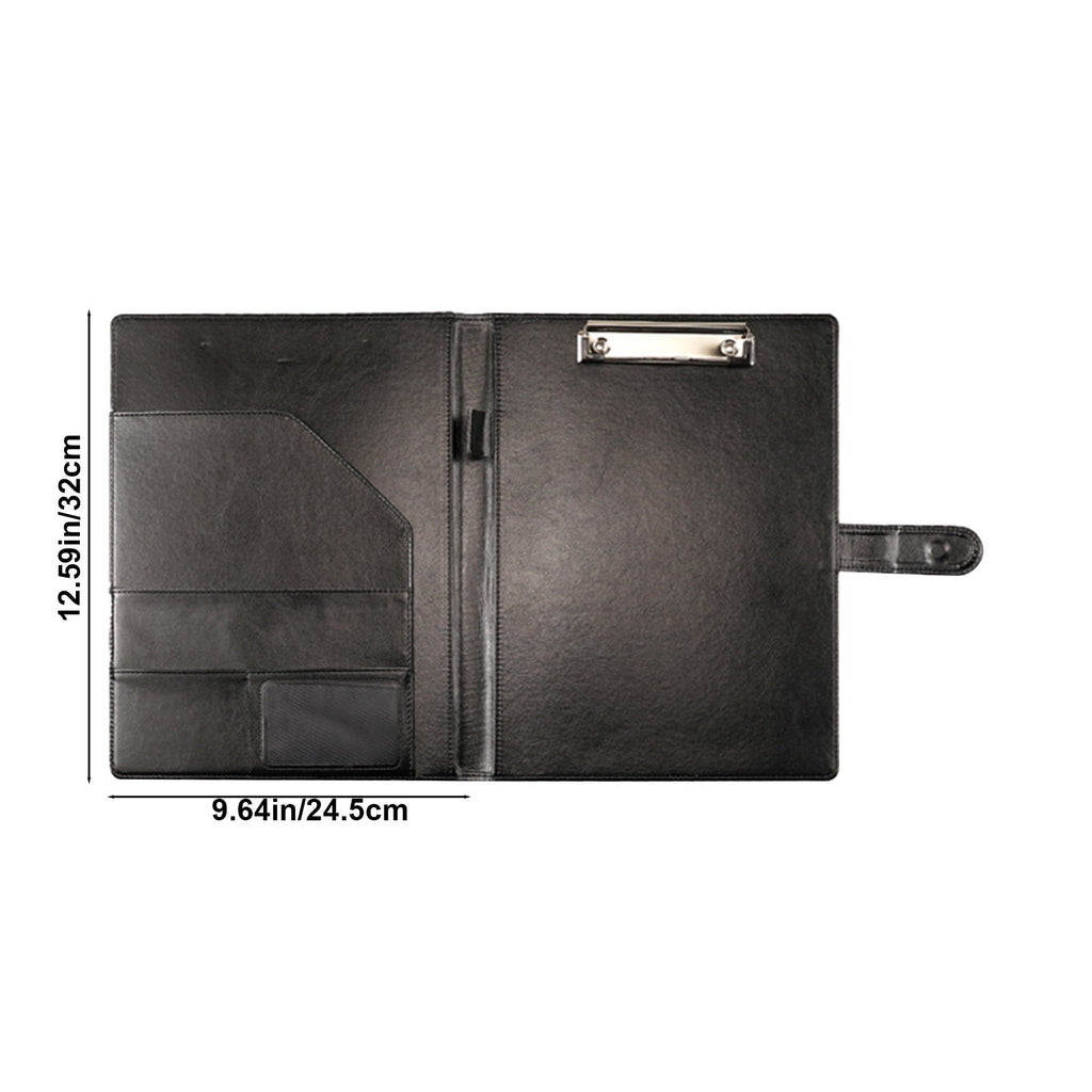 Under $5 Padfolio with Clipboard, Faux Leather Portfolio Folder Binder, Legal Pad Holder for A4 Letter Size Notepad, ... - Image 4