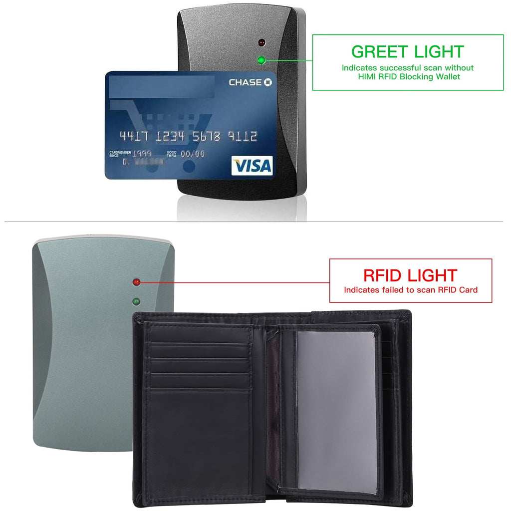 Minimalist Wallets for Men Genuine Leather Bifold Wallet RFID Blocking Card Holder - Image 2