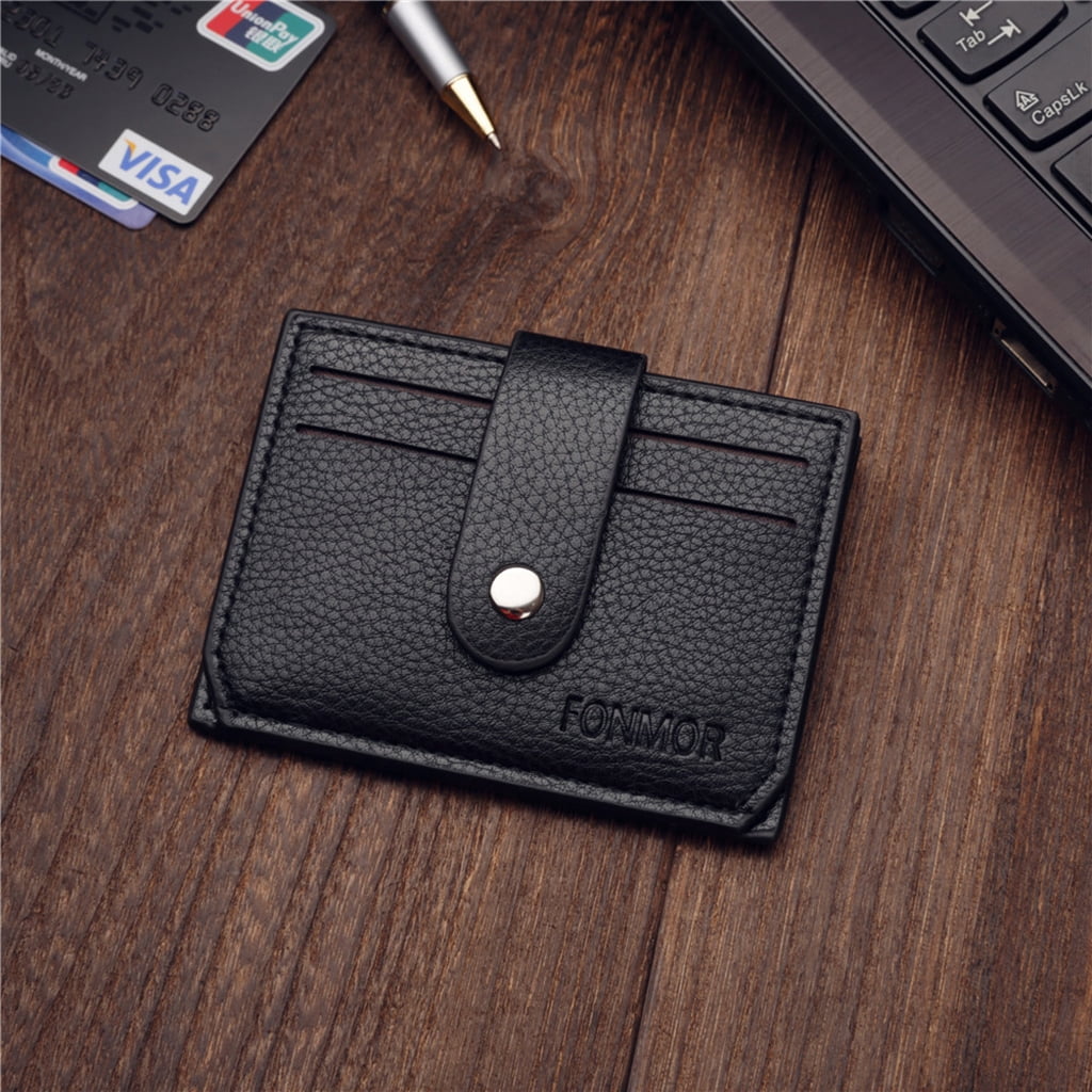 Men Slim Mini Wallet Money Case Credit Card Holder Coin Pocket - Image 5