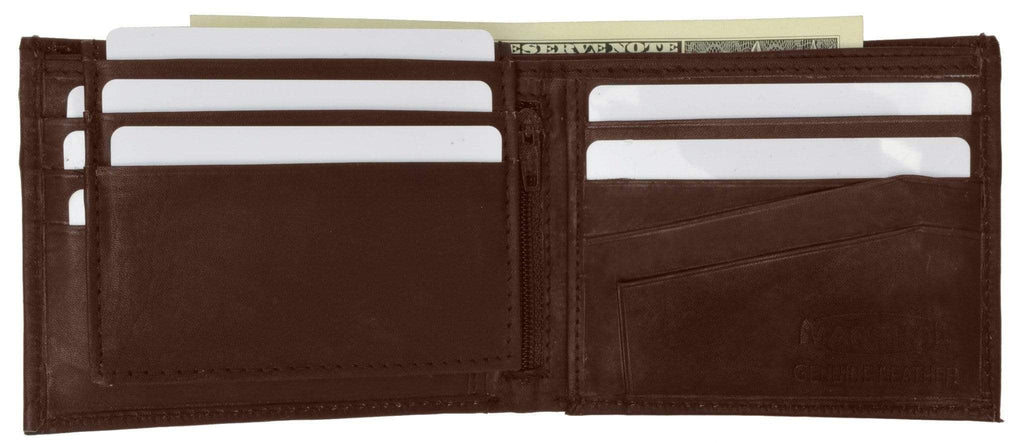 Cowhide Leather Removable Card ID Holder Mens Bifold Wallet 533 CF - Image 5