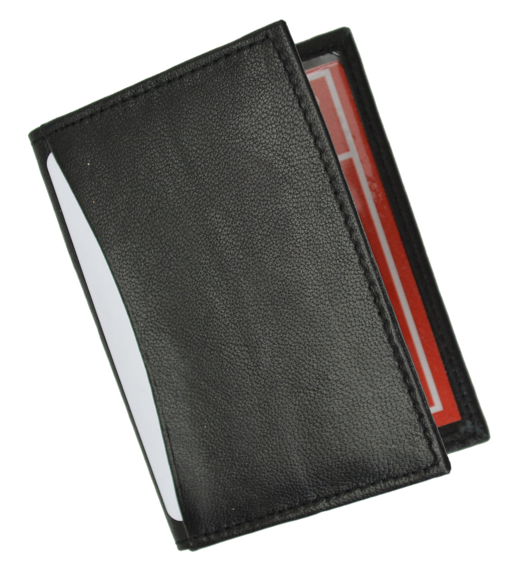 RFID Blocking Slim Thin Leather Credit Card ID Mini Wallet Holder Bifold Driver's License Safe - Image 2