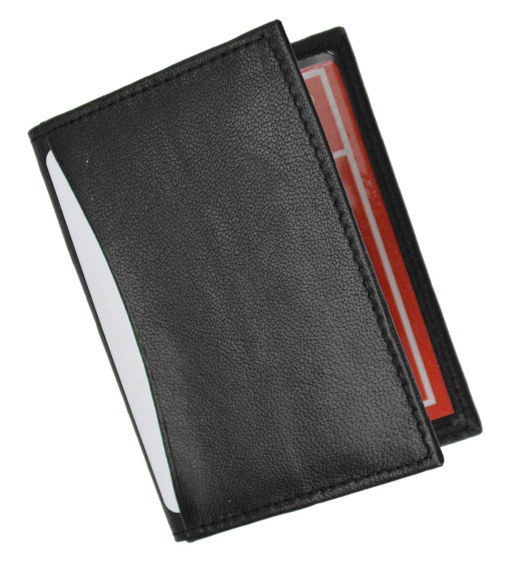 RFID Blocking Slim Thin Leather Credit Card ID Mini Wallet Holder Bifold Driver's License Safe - Image 2