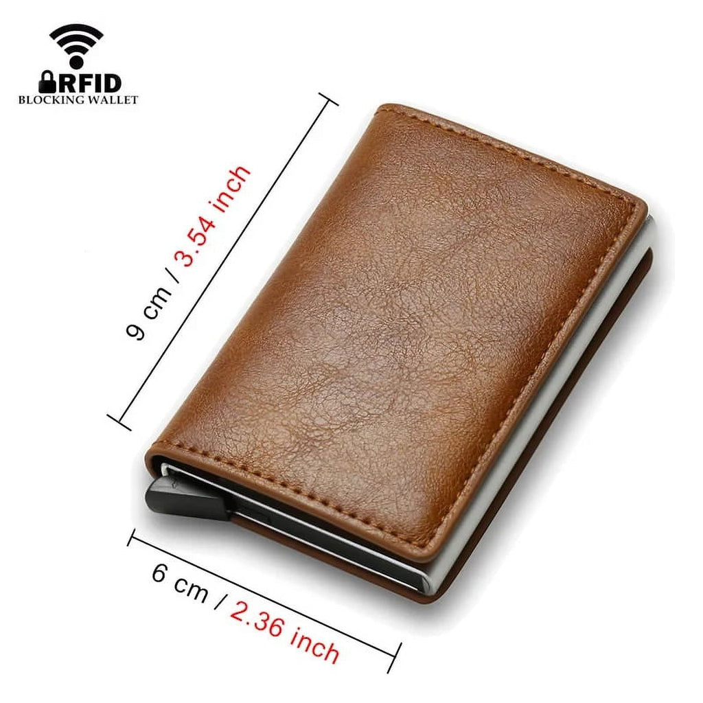 Rfid Credit Card Holder Men Wallets Bank Cardholder Case Small Leather Slim Thin Magic Mini Wallet Smart Minimalist W... - Image 3