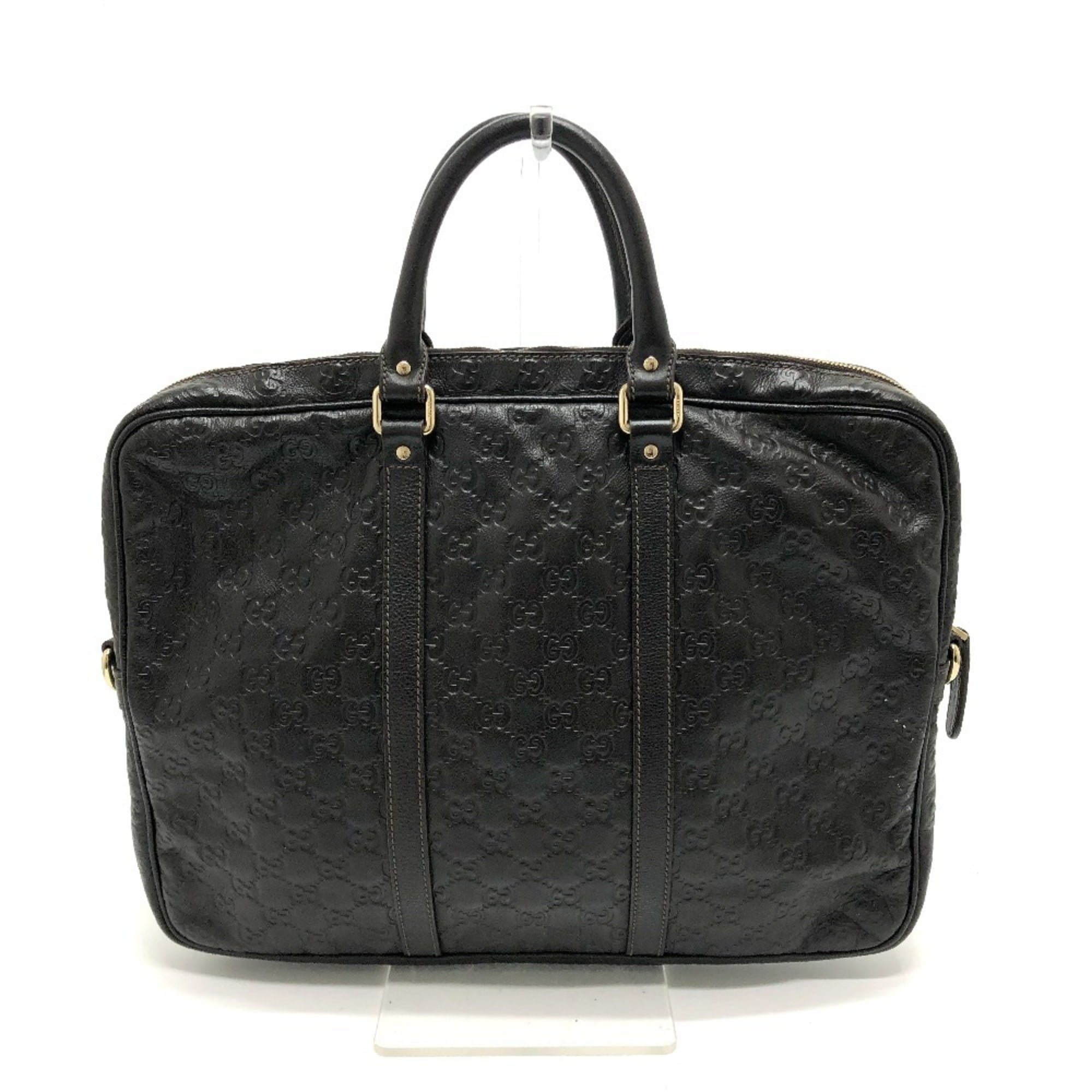 Pre-Owned 201480 Shima Line Handbag/Business Bag/Briefcase Leather Men's Brown (Good) - Image 2