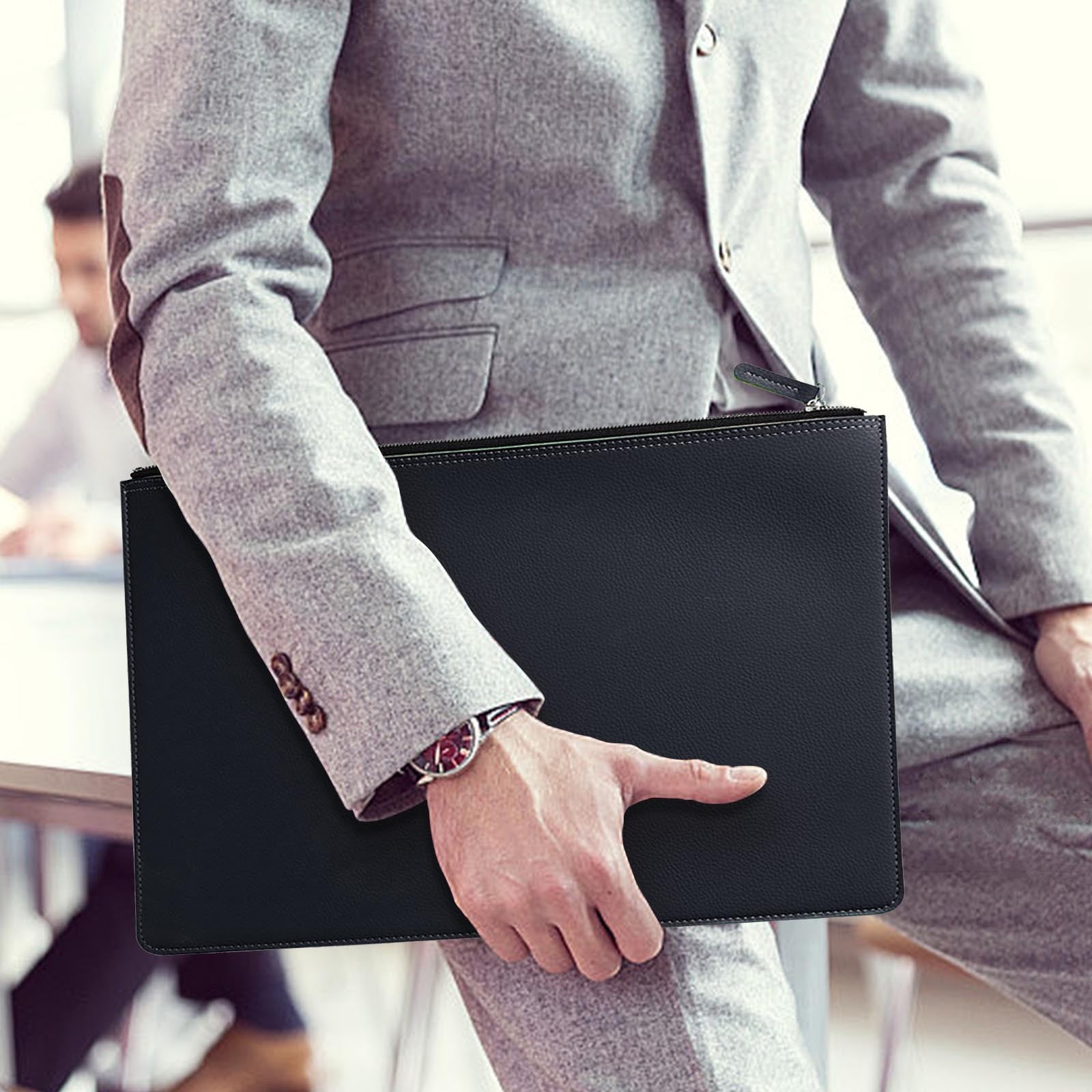 Premium Business Briefcase for Men and Women, Waterproof Office Folder with Durable Storage for Files Laptop Accessories - Image 4