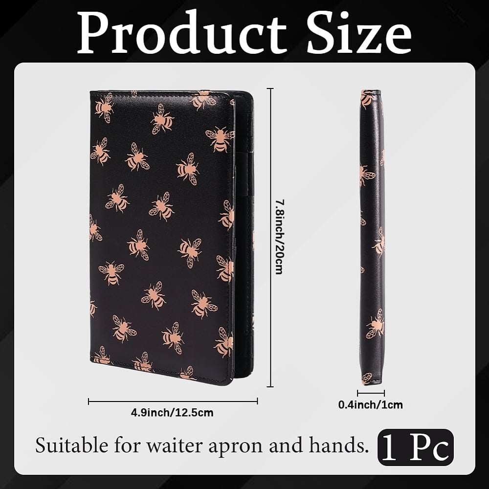 PU Leather Clipboards Portfolio Folder Leather Padfolio Binder Storage Clipboard with Cover Card Holder Notepad Elastic Closure Pen Loop for - Image 2
