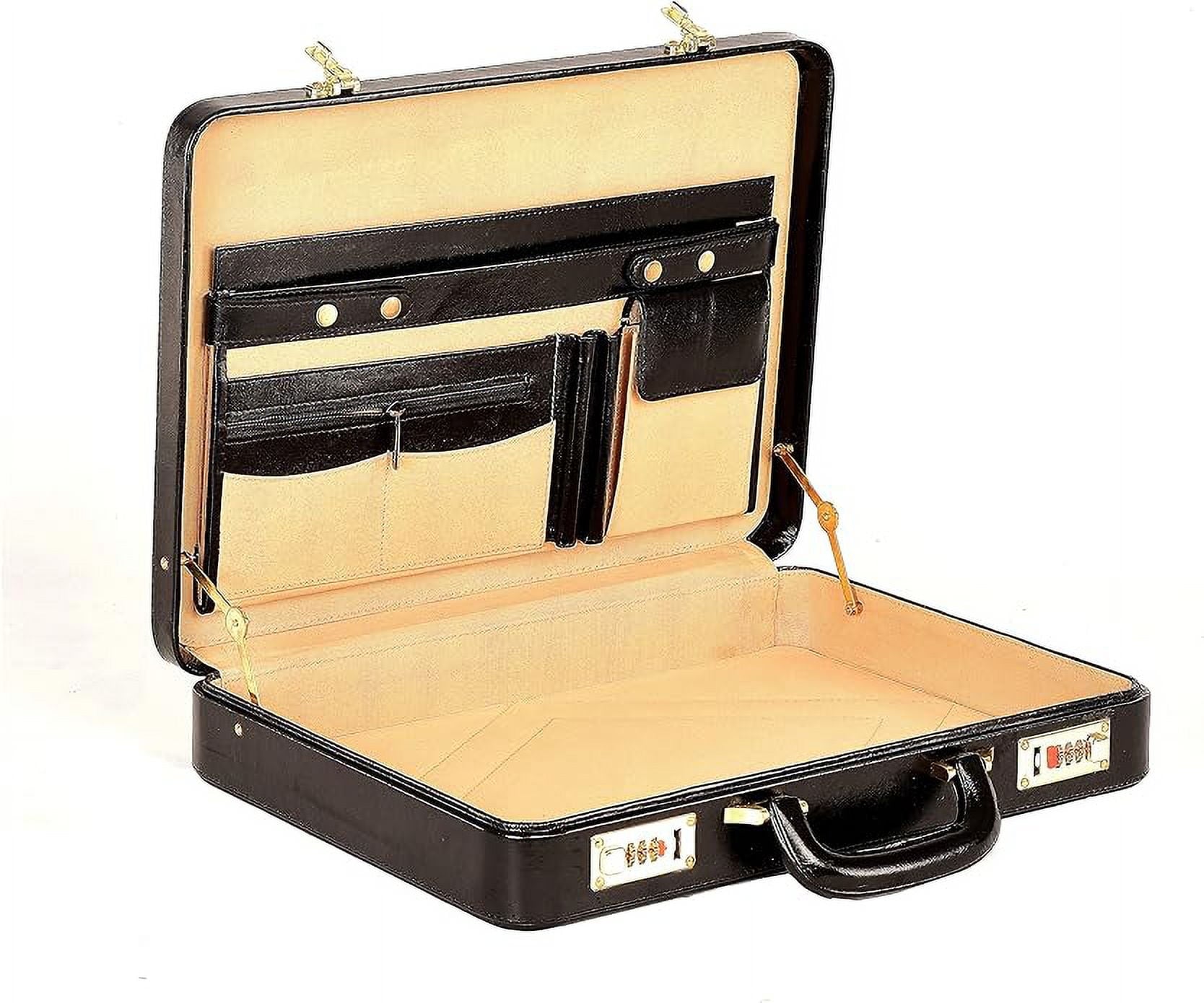 Men's Leather Briefcase | Business Leather Handbag | Doctors Safety Kit Bag Leather Attache | Gift For Him - Image 2