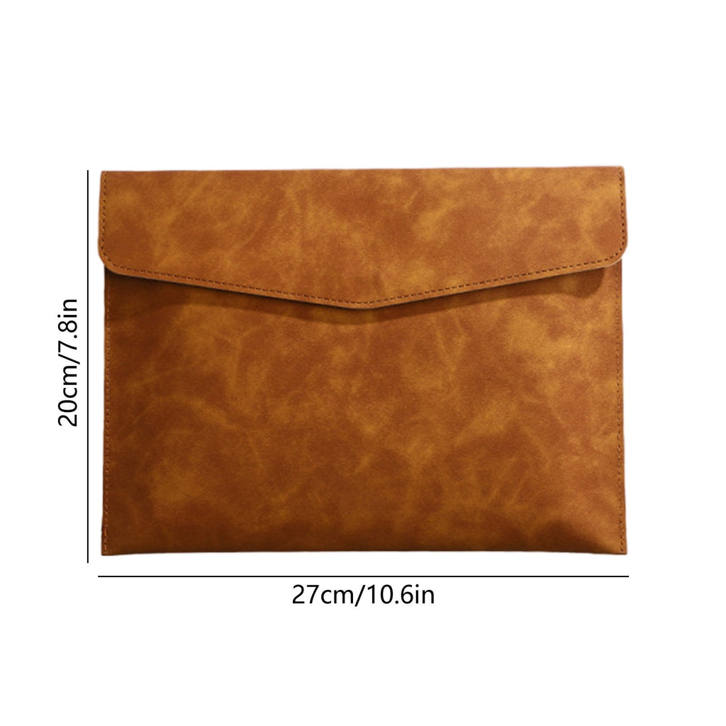 File Folders Colored Imitation Leather Document Holders Large Capacity Business Portfolio For 100 Sheets Office School Necessity Expanding F - Image 3