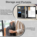 3 Binder Folder Faux Leather Padfolio Business Organizer A4 Letter Size with Strong Magnetic Closure for Meeting,Pres...