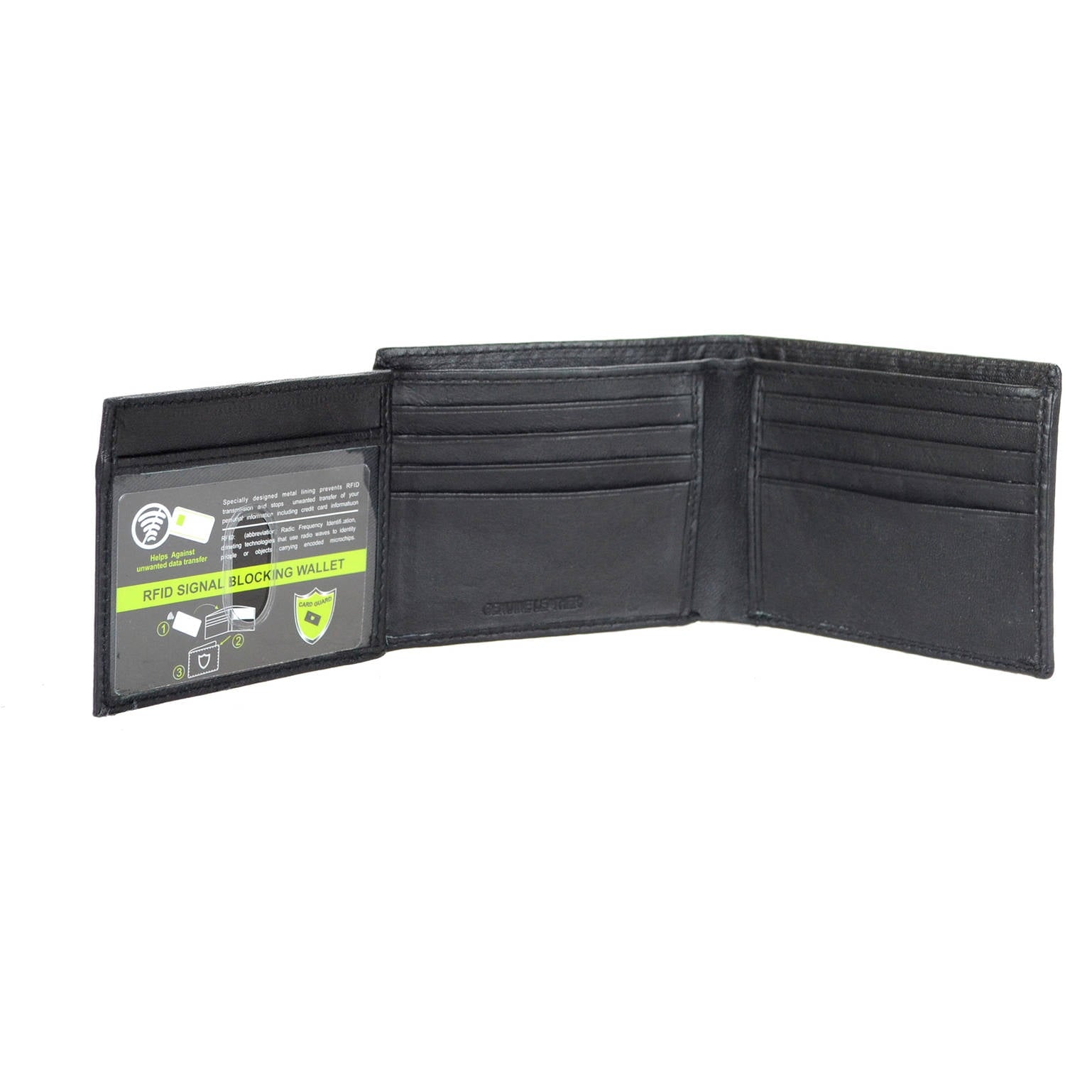 Men's RFID Signal Blocking Genuine Leather Traveller Wallet with Gift Box - Image 4