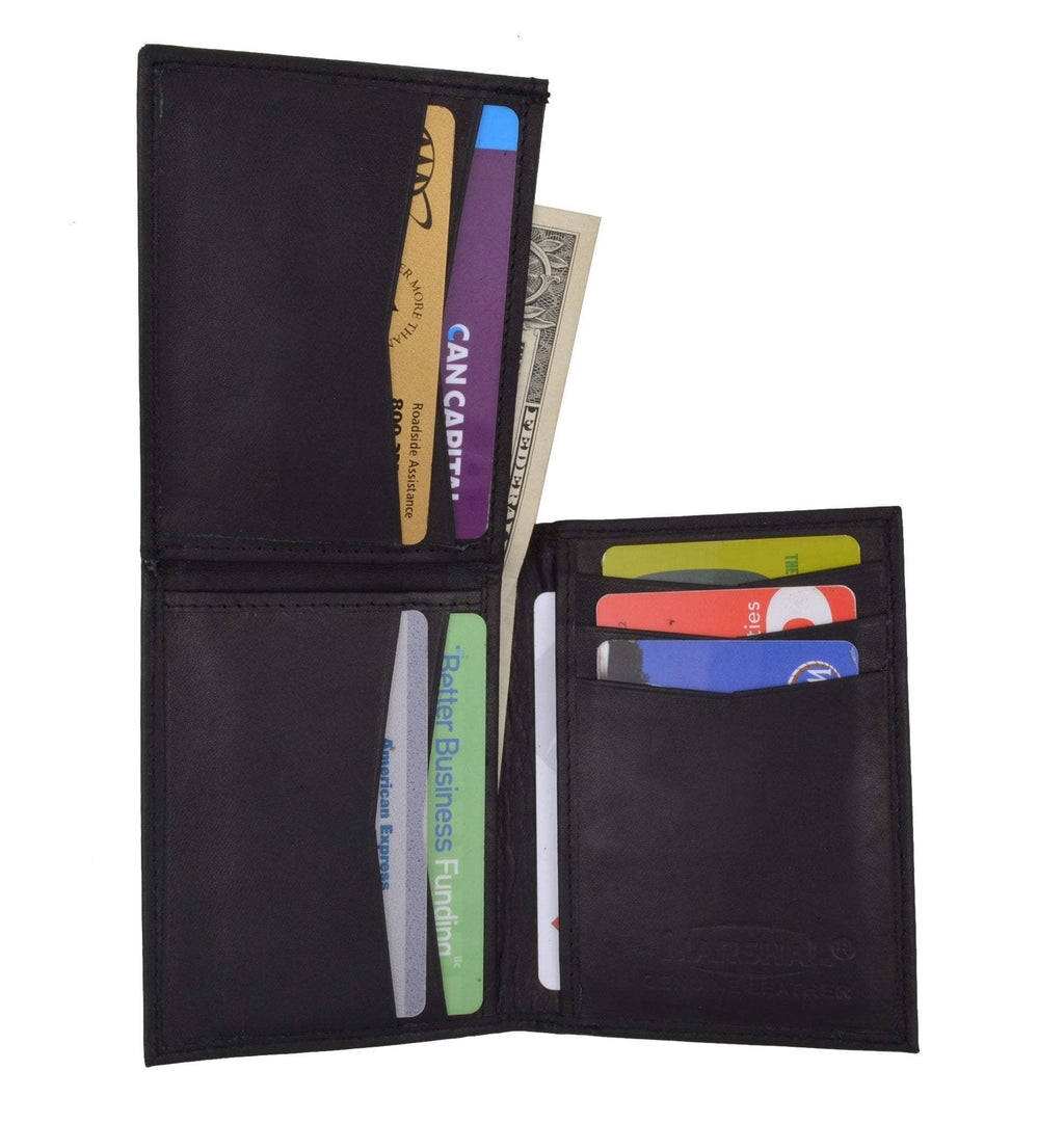 Mens Leather L Shape Bifold Wallet 139 CF - Image 3