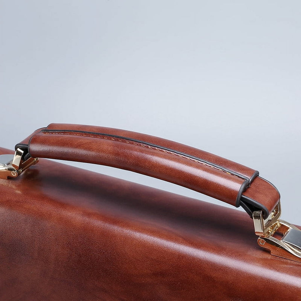 for Men Leather Portfolio Large Capacity Office Computer Bag - Image 3
