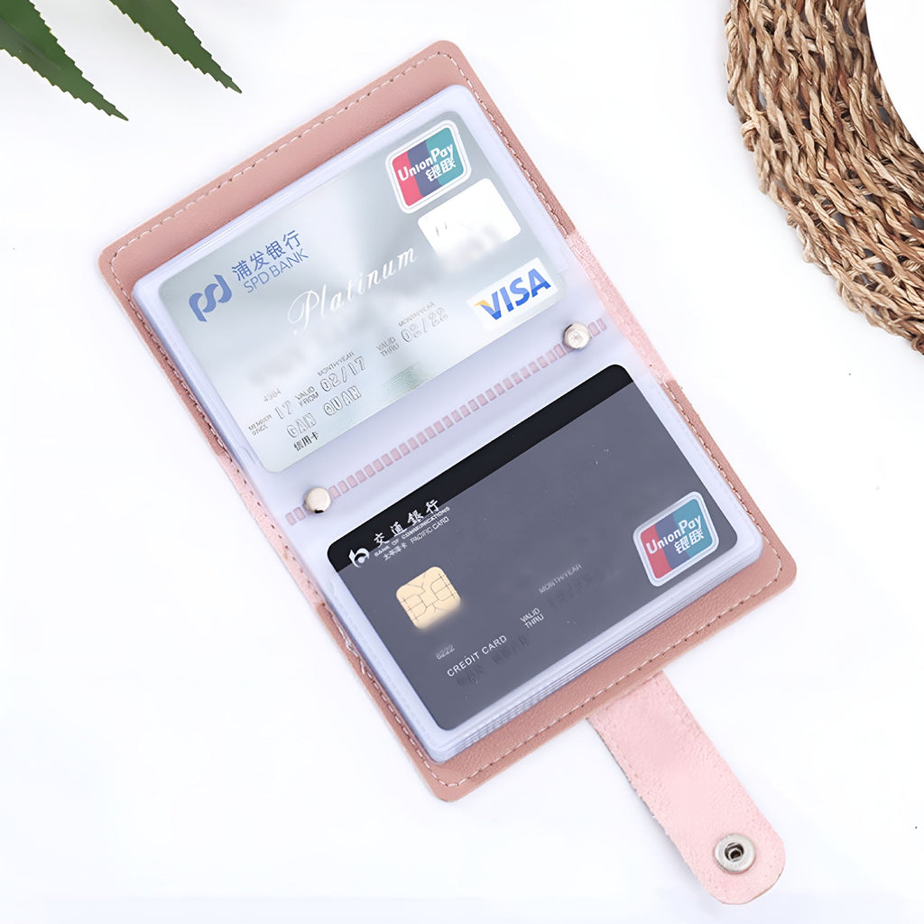 26 PU Leather ID Credit Card Holder Pocket Case Purse Wallet - Image 3