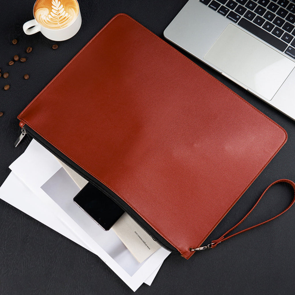Business Meeting Brief with Zipper for Men Women,Cash Coin Document - Image 5