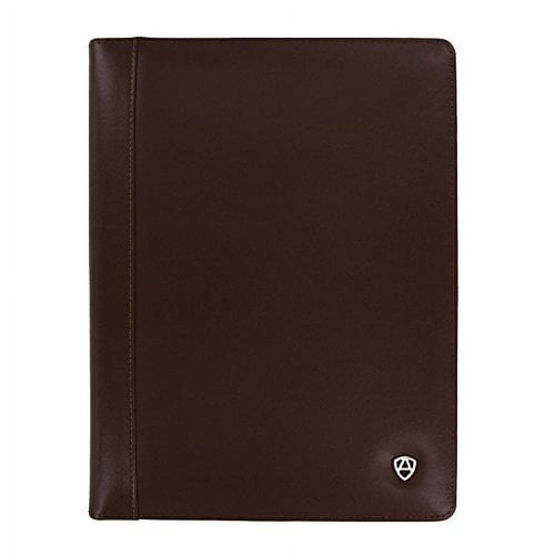 12” x 9” x 1” Chestnut Brown Bonded Leather Portfolio Padfolio - Image 2