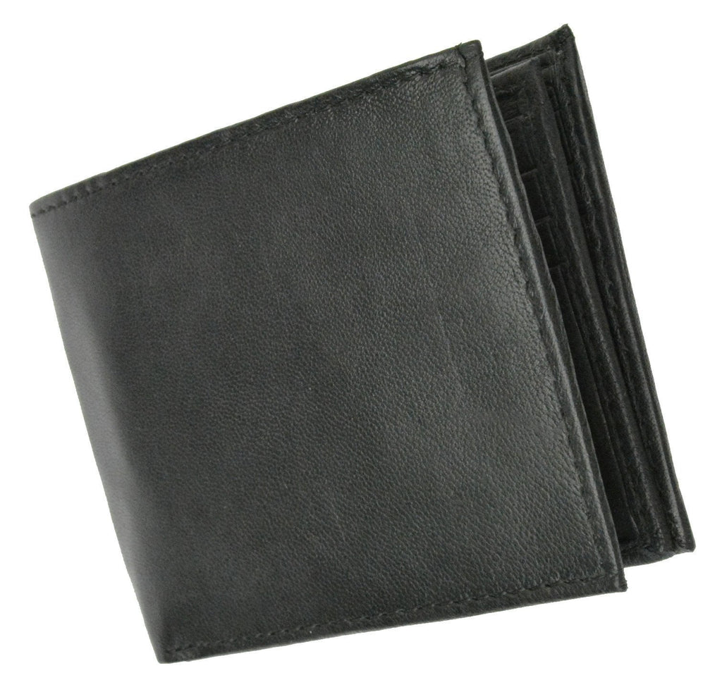 RFID Blocking Premium Soft Leather Men's Multi Card Compact Center Flip Bifold Wallet RFID P 52 (C) - Image 3