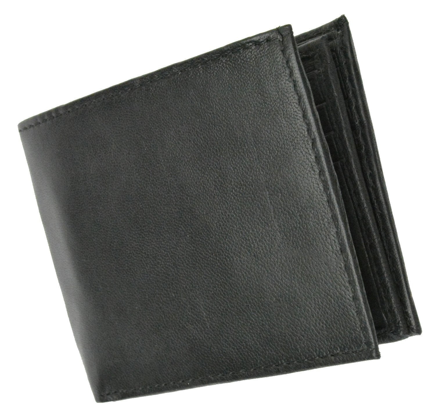 RFID Blocking Premium Soft Leather Men's Multi Card Compact Center Flip Bifold Wallet RFID P 52 (C) - Image 3