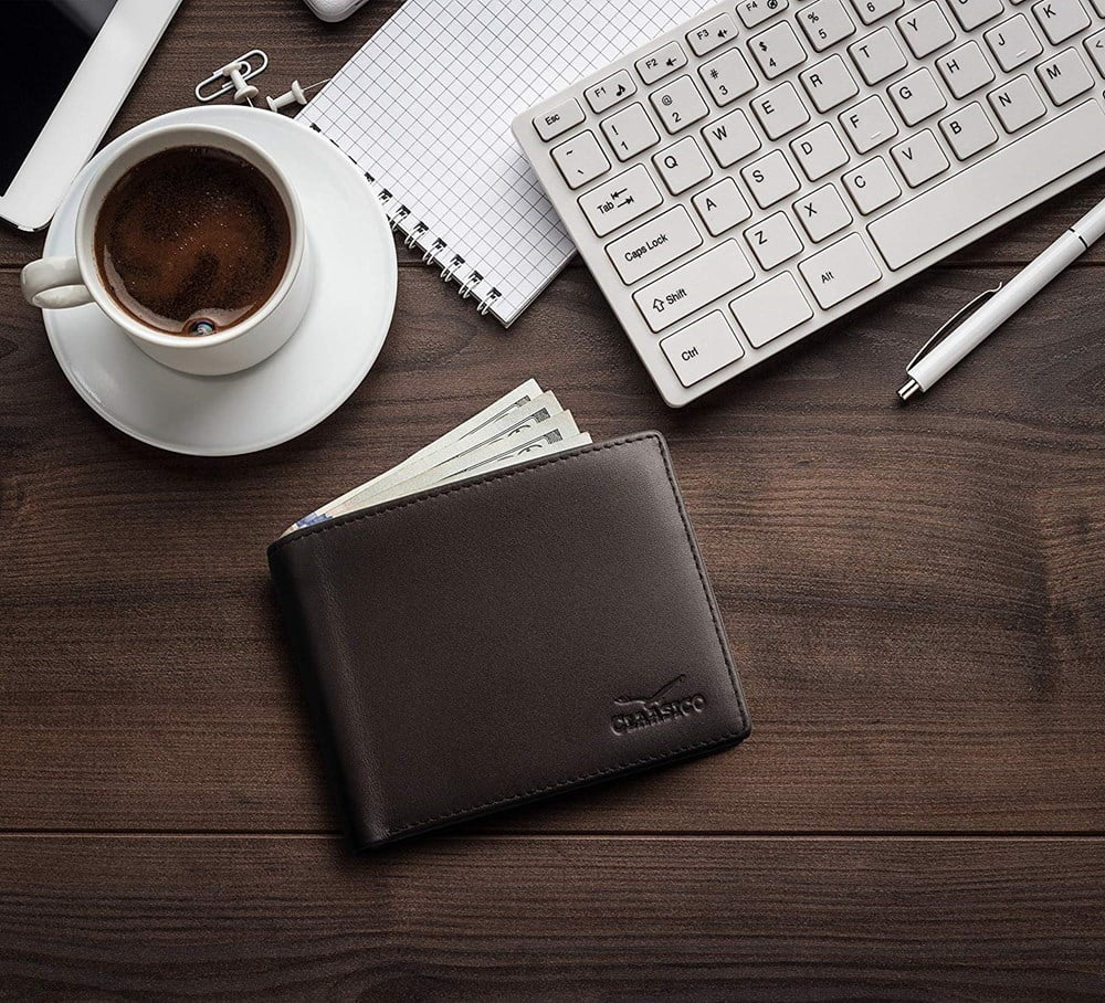 Slim Bifold RFID Blocking Wallet For Men Genuine Leather Packed In Stylish Gift Box - Image 2
