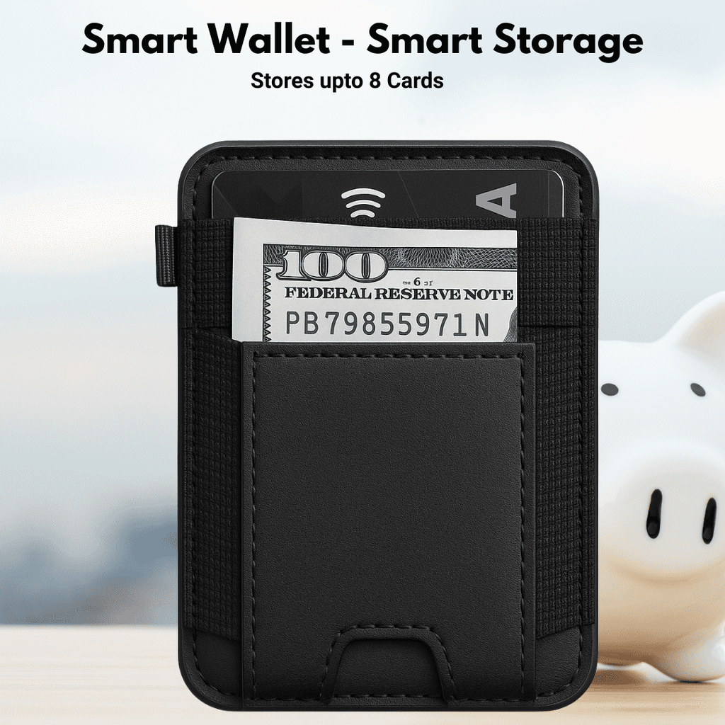 SU.Snap - Extra Slim Magnetic Wallet Compatible with MagSafe Covers and iPhone 17/16/15/14/13/12 Series, 6 Cards Hold... - Image 2