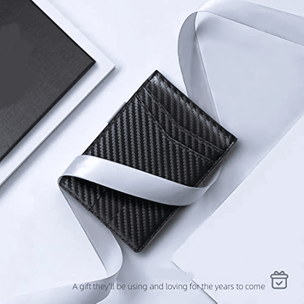 Wallet for Men Slim,Genuine Leather Mens Wallet RFID Blocking Credit Card Holder with Money Clip - Image 5