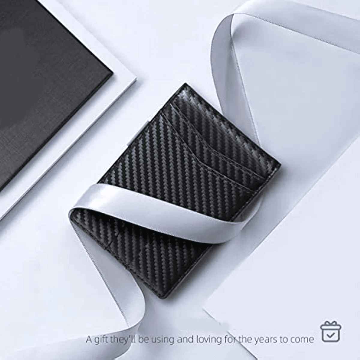 Wallet for Men Slim,Genuine Leather Mens Wallet RFID Blocking Credit Card Holder with Money Clip - Image 5